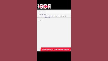 Subtraction of two numbers in java #java #javaprojects #shorts #motivation
