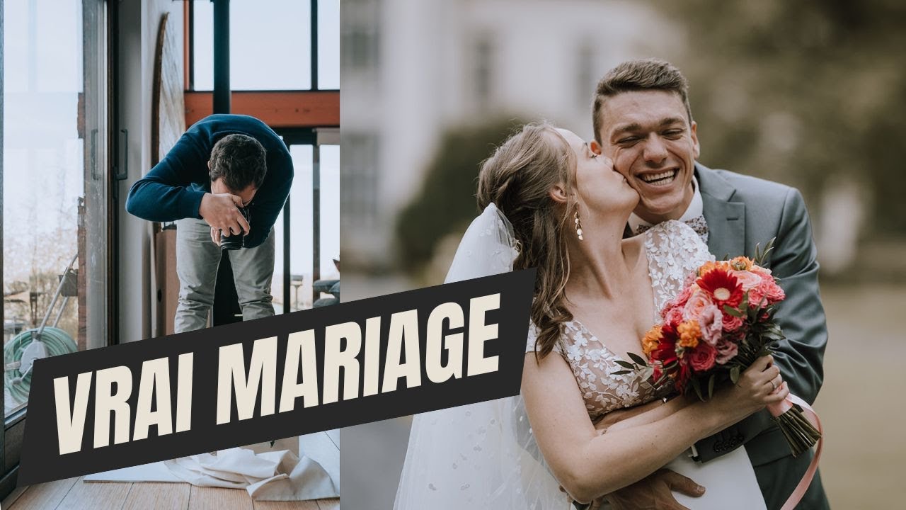 Regarde comment je photographie un vrai mariage, photo de mariage BTS