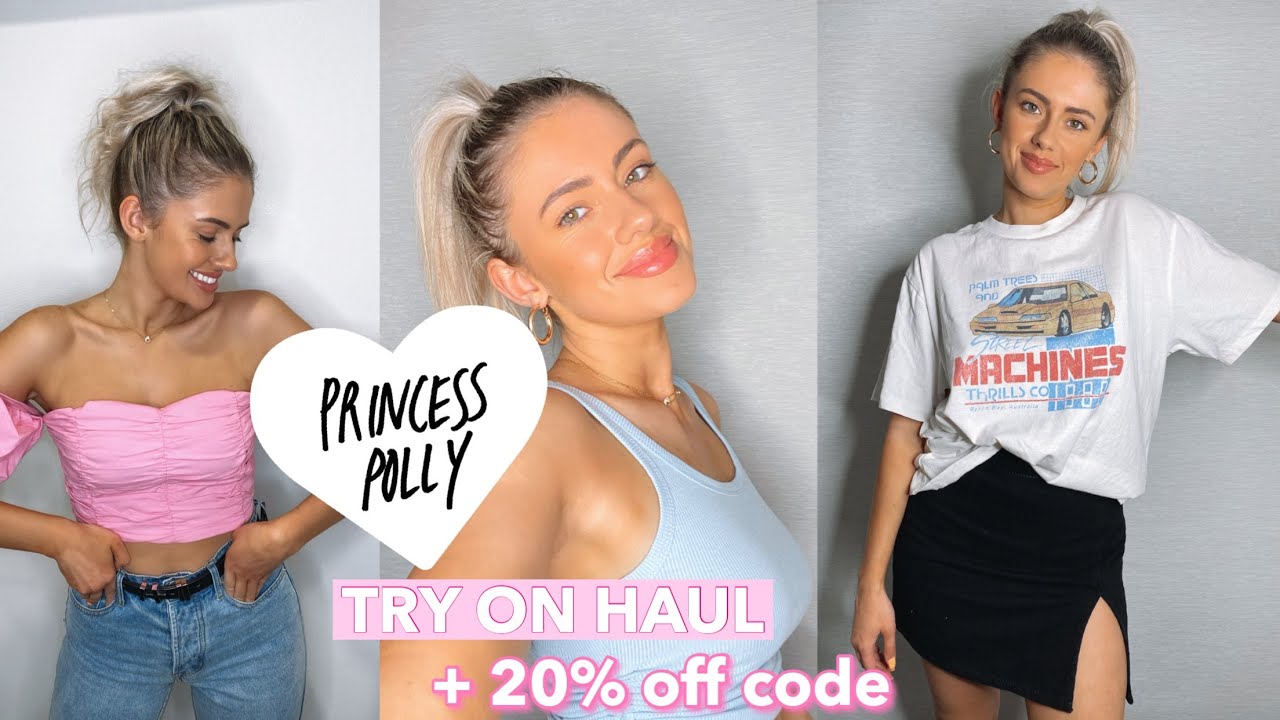 PRINCESS POLLY TRYON HAUL & DISCOUNT CODE // RUBY MILLS YouTube