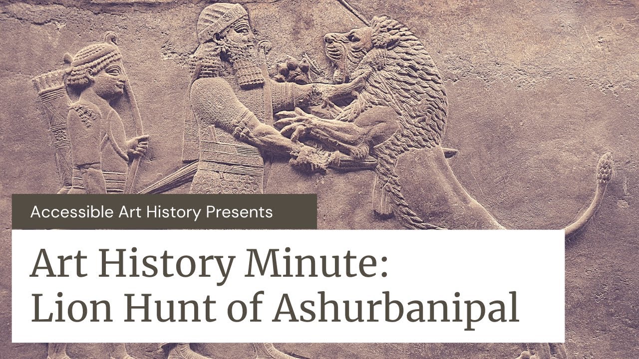 ashurbanipal hunting lions