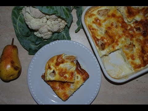 Видео рецепт Запеканка с цветной капустой и курицей