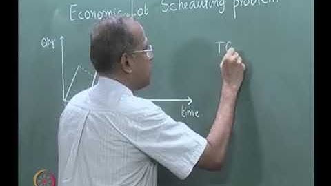 Economic lot scheduling problem, Supply Chain inventory: Lecture-16