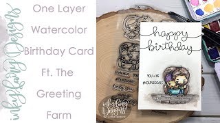 The Greeting Farm One Layer Watercolor Birthday Card
Hi everyone! Today Im sharing a birthday card I made my hubby back in November. It features one of my favorite stamp companies: The Greeting Farm and a simple one layer watercolor look. Hope you enjoy!
My Blog: www.inkyfairydesigns.com
My Instagram: @inkyfairydesigns
My Facebook Group: https://www.facebook.com/groups/332993587046845/
Compensated affiliate links are used when possible. Using the links when you see something you like helps me with a teeny tiny kickback without changing the price for you at all. Its a small way for you to support my art and my channel. Thank you so much! The Greeting Farm One Layer Watercolor Birthday Card