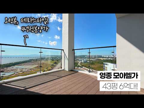 영종국제도시 43평 테라스가 6억대?! 서해 오션뷰+대형공원 영구조망! 로얄동·로얄층 딱 1세대 영종 오션파크 모아엘가 그랑데! 역대급 테라스 아파트