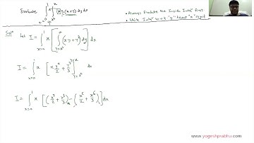 Simple Double integration  | Solved problem (D18 1.d)