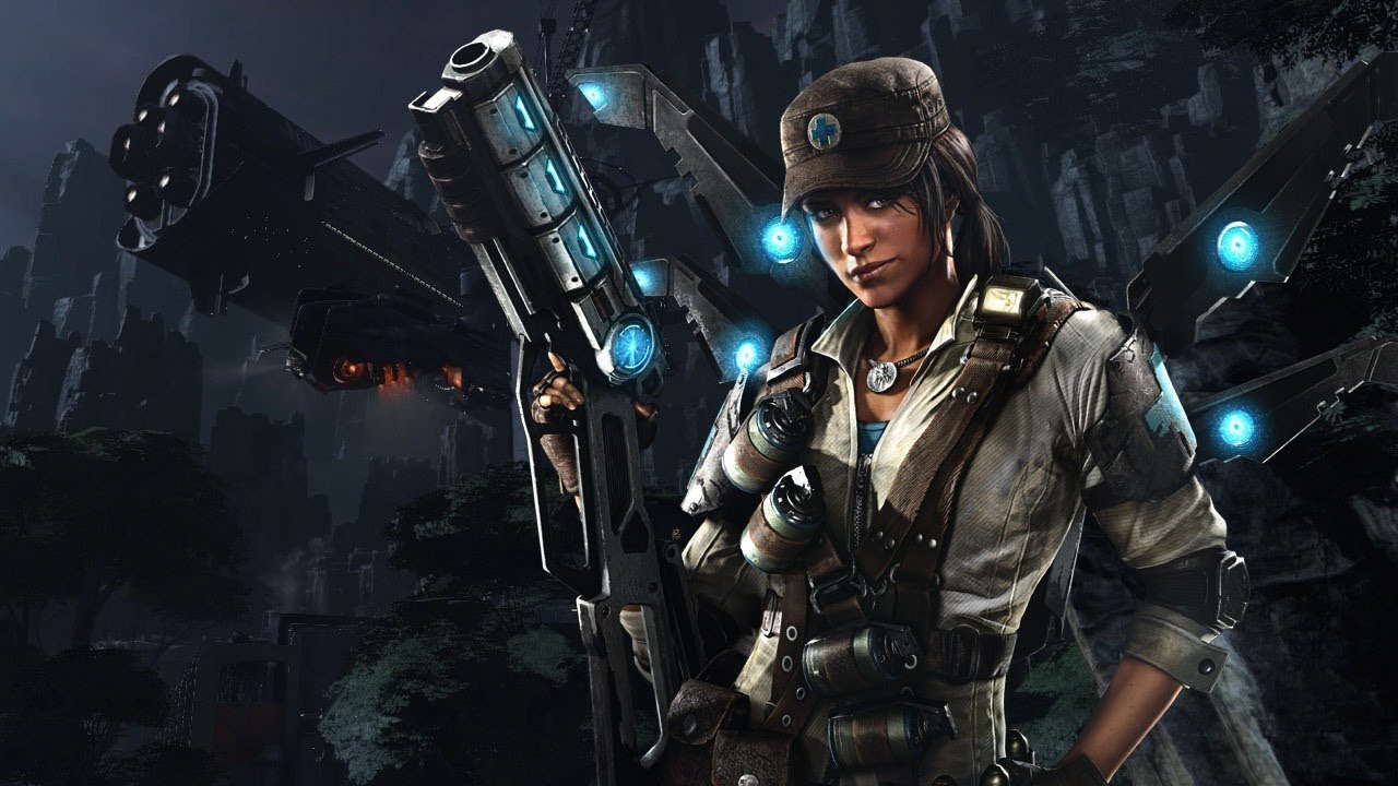 Evolve stage 2: hunting with the Crew #7 (medic)