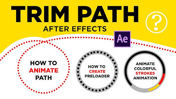 Trim Path After Effects Tutorial Motion Graphics in Urdu / Hindi