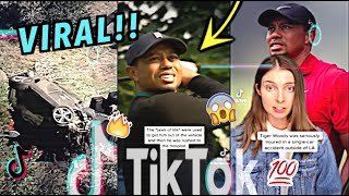 Tiger Woods Car Accident Tiktok Compilation Seriously Injured 2021Must Watch