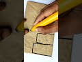 amazon കവറിൽ നിന്നൊരു envelope ✉️ #envelope #diy #crafts #paperart  | draw with pavithra