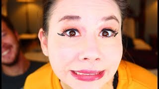 BOY FRIEND Does MY MAKEUP!
