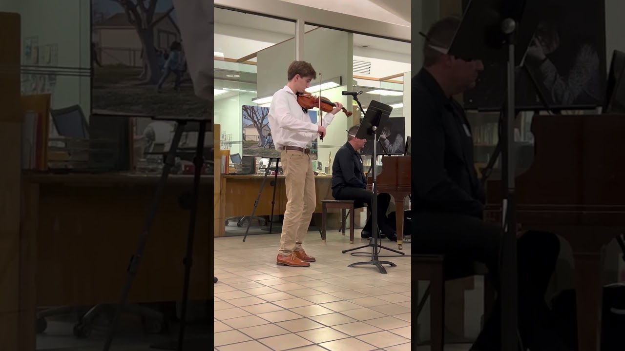 Rowan Crass age 18 playing Paganini Caprice No. 16 FCOE noontime concerts
