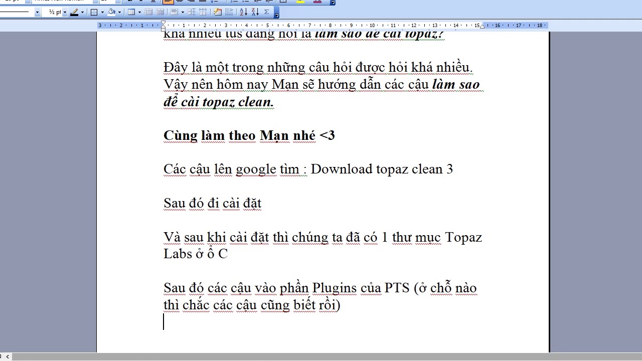 [Tutorial] Hướng dẫn cài đặt Topaz Clean cho PTS | ✿ MẠN ✿