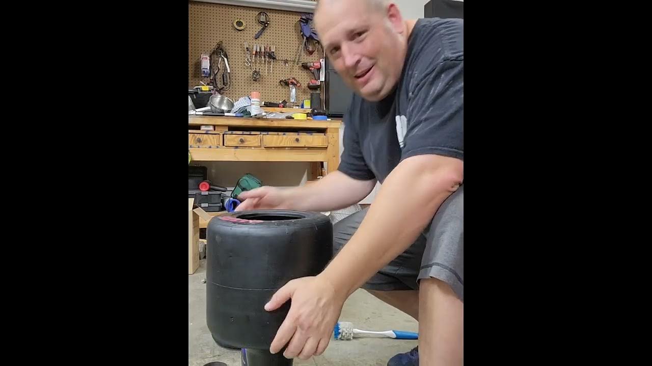 How to dismount and mount a Go Kart racing tire. YouTube