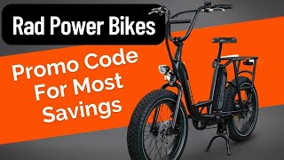 Rad Power Bikes Promo Code Unveiling: Affordable Awesomeness Awaits!