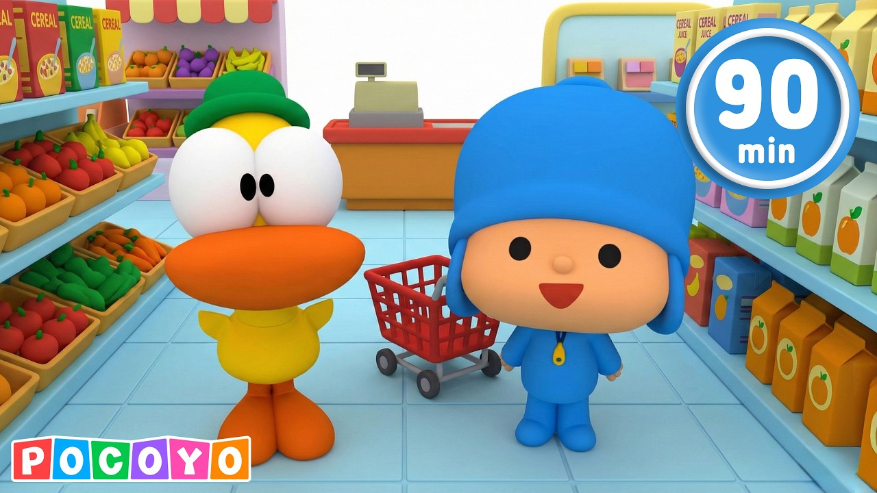 ✨ As Aventuras do Bebê Pocoyo no Supermercado 🍼 | Pocoyo Português Brasil | DESENHOS ANIMADOS