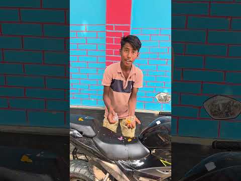 Little Brother Cleaning My Bike 🏍️