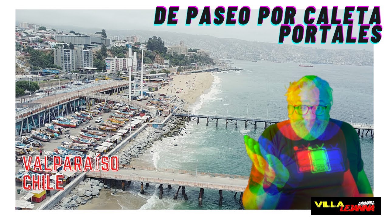 🌊🌊Paseo por CALETA PORTALES en VALPARAÍSO 🌊🌊
