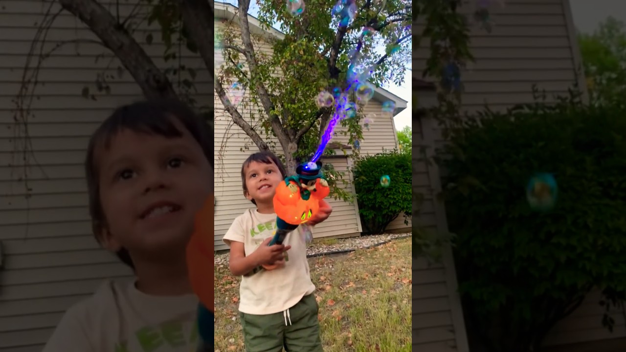 Mickey Mouse Halloween Pumpkin Light-Up Bubble Wand🎃👻🎃