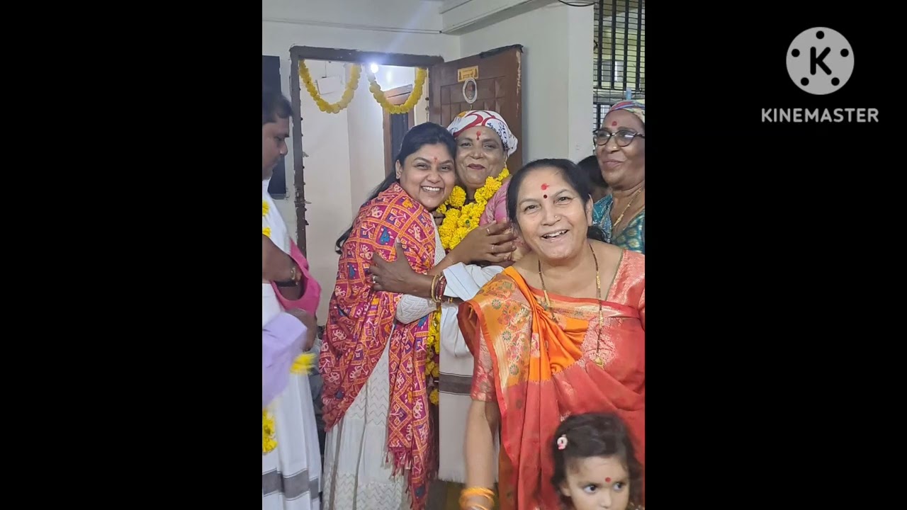 સુંદરસાથ નું શાલ અને પુષ્પ માળા થી સ્વાગત 