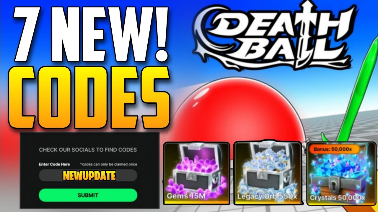 *NEW* ALL WORKING CODES FOR DEATH BALL IN 2025! ROBLOX DEATH BALL CODES ...