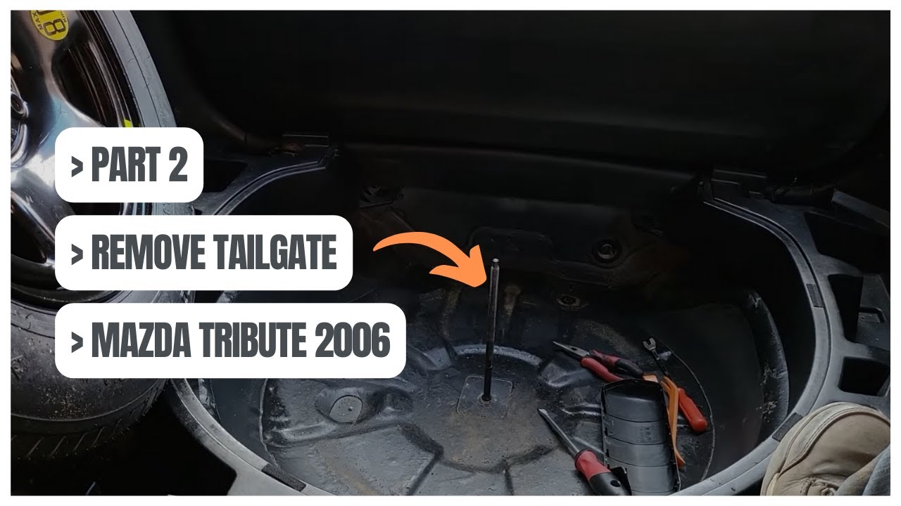 Part 2 How To Remove Unlock Unstuck Mazda Tribute 2001 2007 1ST Gen Stuck Tailgate Rear Door
