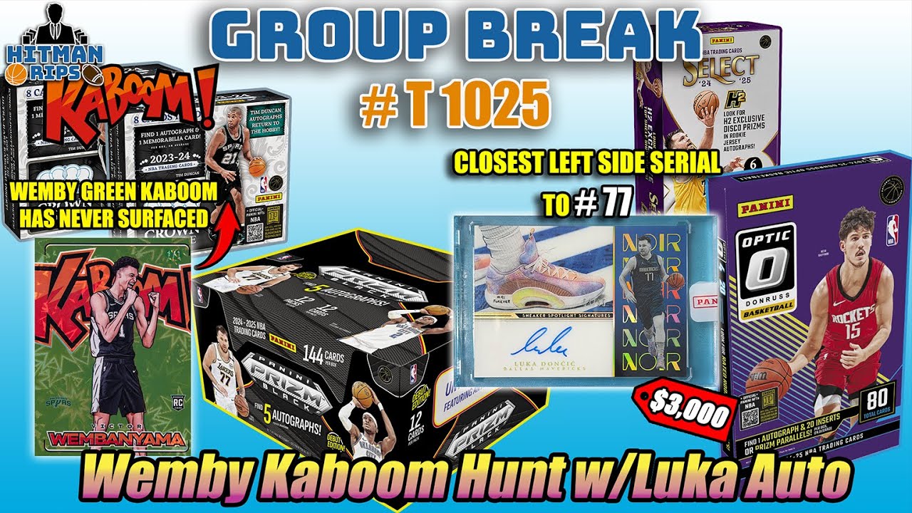 Tuesday Night Breaks! LUKA BLACK 1 of 1 HUNT! GREEN WEMBY HUNT, OHTANI HUNT!