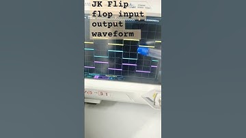 short, JK flip flop input output waveform #electronicslab