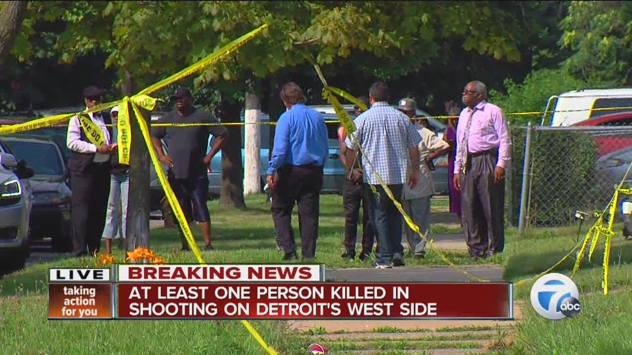 At least one person killed in shooting on Detroit's west side - YouTube