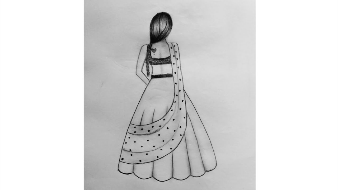 How to draw woman With pencil sketch - YouTube