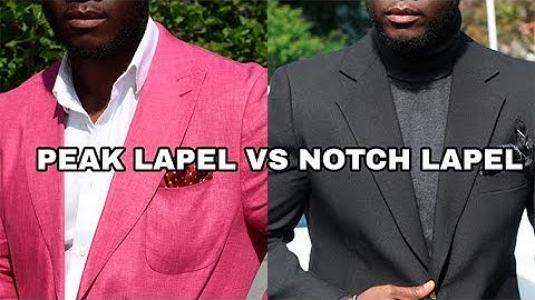 PEAK OR NOTCH LAPEL? WHICH IS BETTER FOR THE FIT MAN?