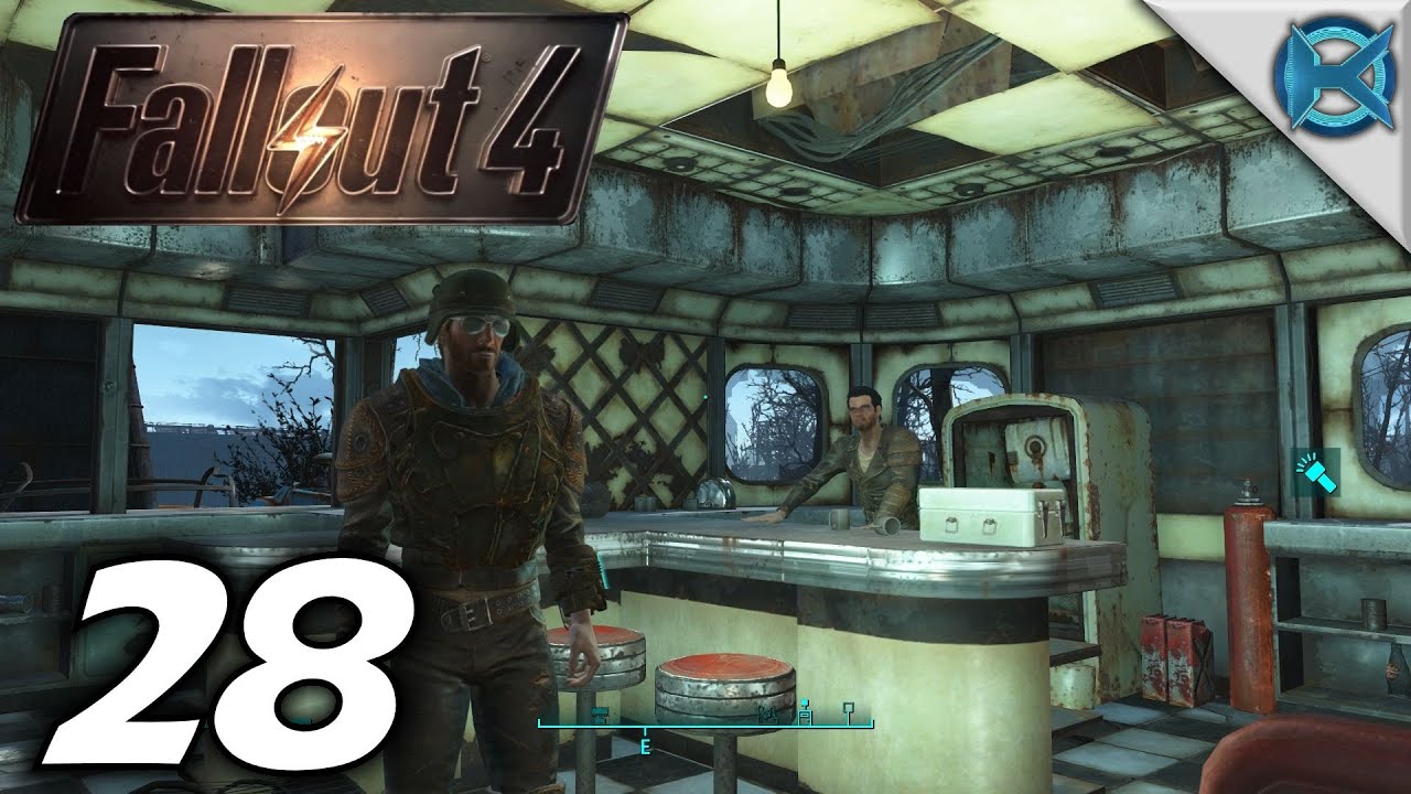 Fallout 4 Ep. 28 "Drumlin Diner Drug Den" Gameplay / Let's Play (S1