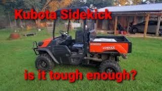 Kubota 850 sidekick Review: hauling, pulling, top speed and lights