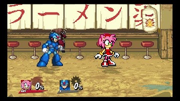 SSF2 project B Amy rose new character !!!