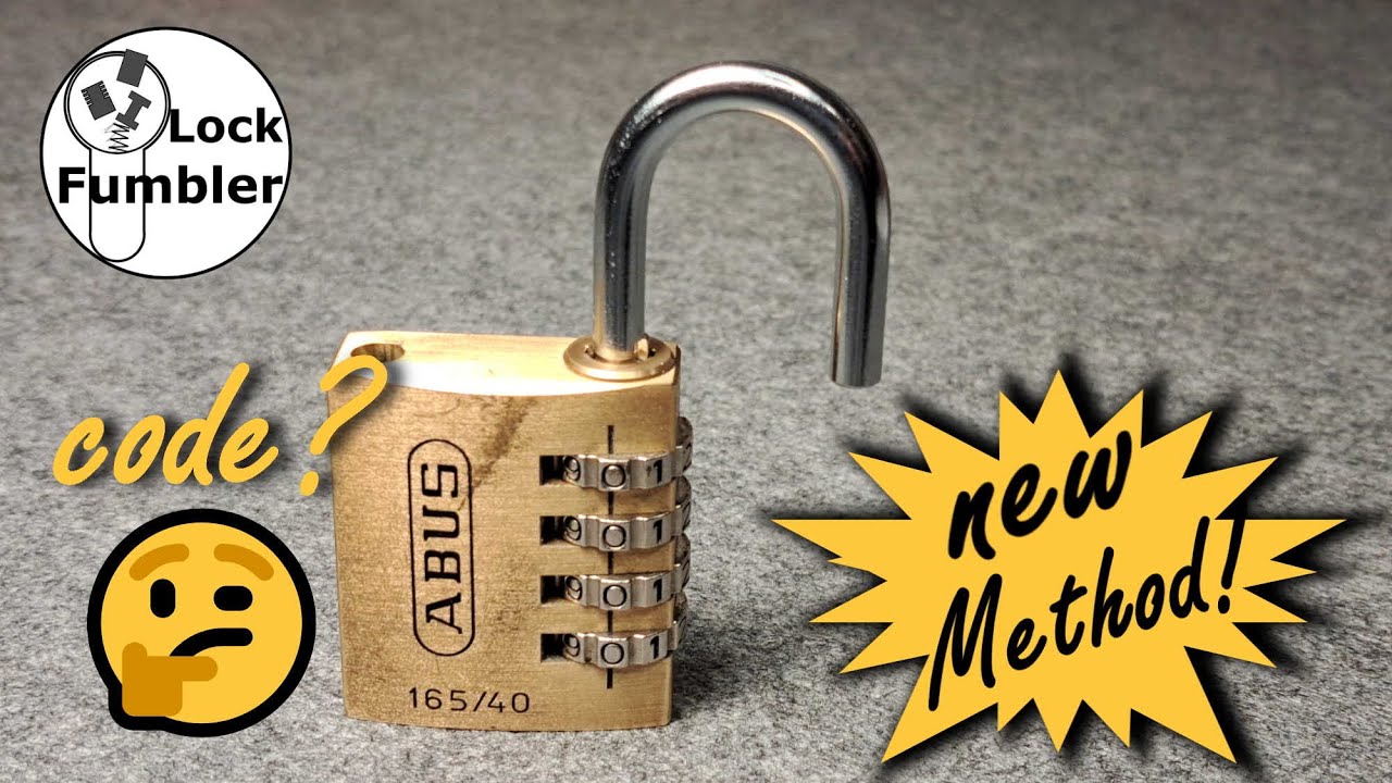 その他 Masterlocks [CD] 182] How to decode the ABUS 165/40 with my new method