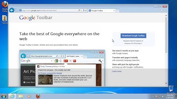 How to Install Google Search Bar in Internet Explorer