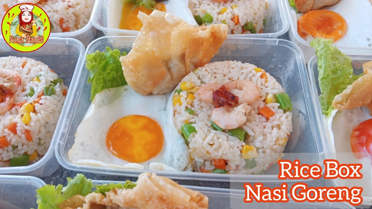 Ide Rice Box Ide Menu Jum'at Berkah | Rice Box Nasi Goreng - YouTube