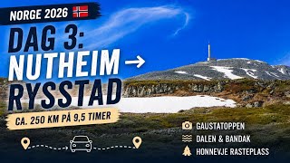 🇳🇴 Dag 3 – Nutheim → Rysstad 🏔️