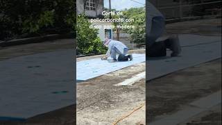 Cortando Policarbonato.