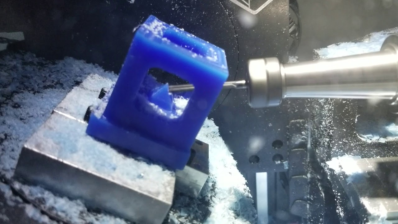 Pocket NC machining a hollow block. YouTube
