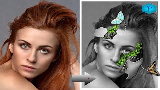 Photoshop Tutorial - nature Face Effects screenshot 3