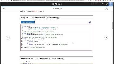 Daniel Liang Python Section 15.11 Tail Recursion