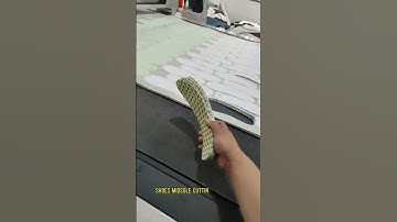 shoes midsole cut cnc knife cutting machine with multiple layers cut#cnccutting#midsolecut#cnccutter