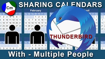 NextCloud Calendar - Sharing & Thunderbird Dav Access
