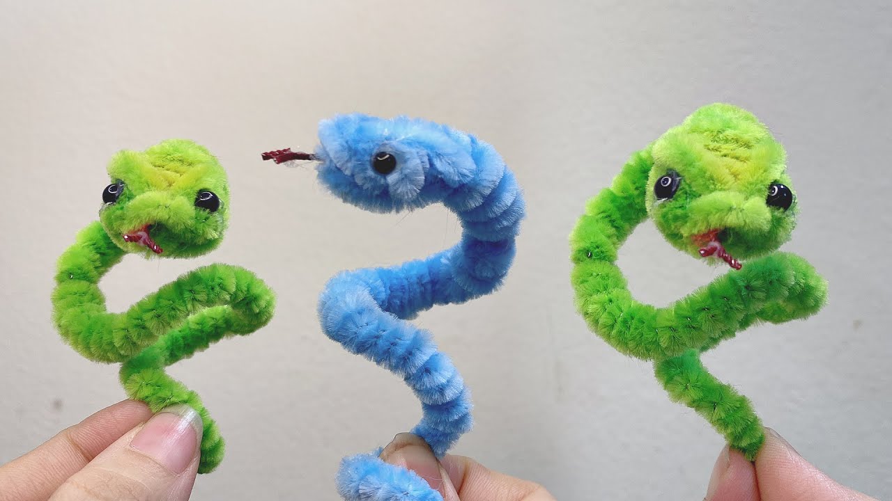 モールベア】モールで可愛蛇を作ってみました🐍 Snake made of pipe