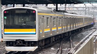 【鶴見線205系６両  KY廃車回送】国鉄EF81形141号機＋国鉄205系0・1100番台ﾅﾊT12編成＋ﾅﾊT16編成が池袋駅3番線を通過！（配9141レ）2024.3.26〜ジョイント音最高！〜