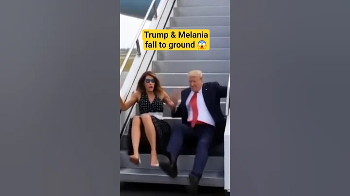 Trump & Melania fall to ground 😱! #ai #comedy #love #trump #trending #shorts #viral #funny #ytshorts