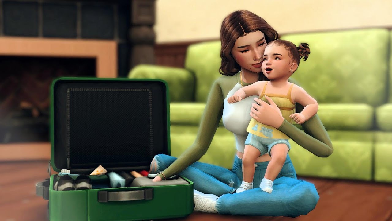 First Night in an Abandoned House....and the Toilet is Possessed I Ep 2I Runaway Family The Sims 4 I