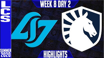 CLG vs TL Highlights | LCS Summer 2020 W8D2 | Counter Logic Gaming vs Team Liquid