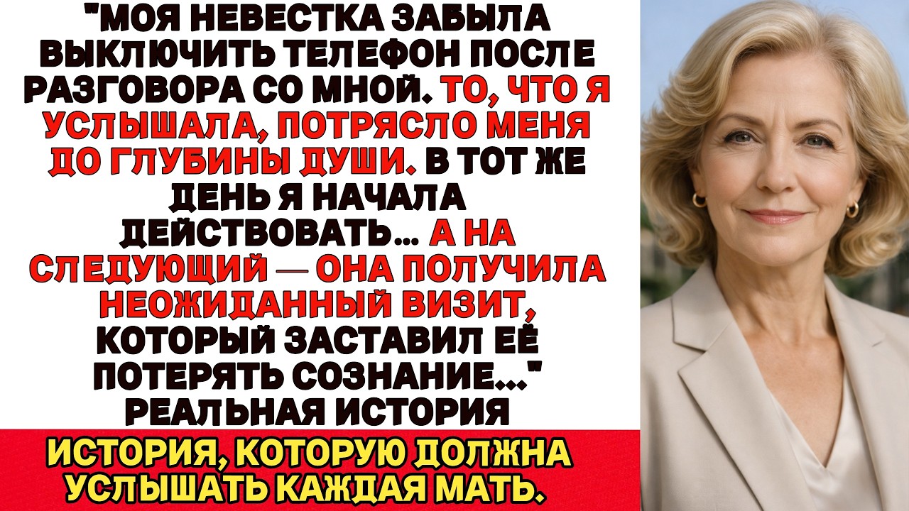 Моя невестка забыла отключить телефон после разговора со мной То что я услышала, повергло меня в шок