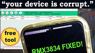 Details Realme Note 50 “Your Device Is Corrupt” Fix | Won’t Boot Flash Firmware Using Free Tool #RealmeFix Guide